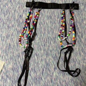 iHeartRaves Colorful Beaded Harness Belt